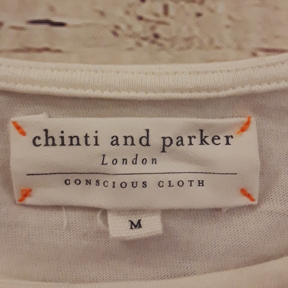 Chinti and Parker Striped Cotton Mini Dress (M) - Picture 3 of 6